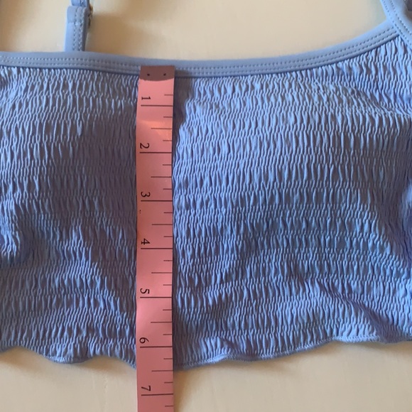 Xhiliration Powder Blue Textured Bikini Set - Picture 11 of 16